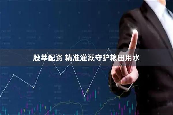 股莘配资 精准灌溉守护粮田用水