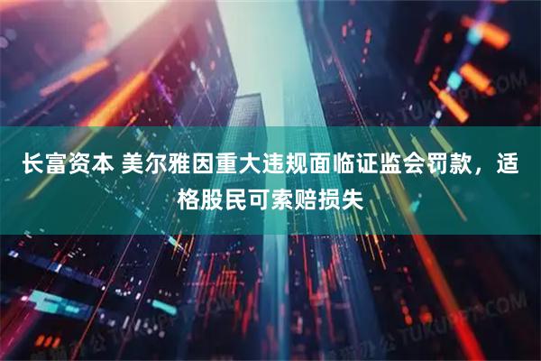 长富资本 美尔雅因重大违规面临证监会罚款，适格股民可索赔损失
