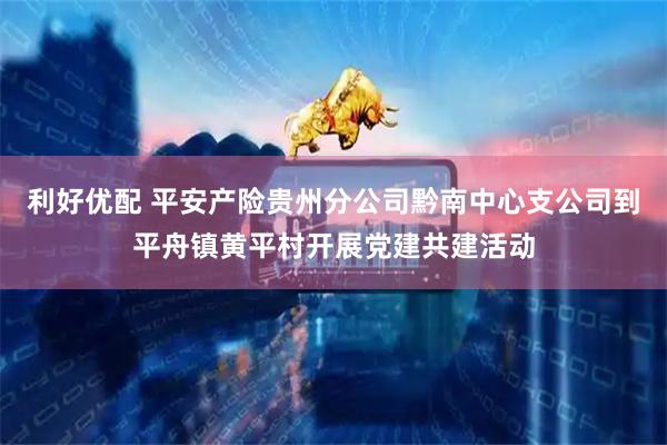 利好优配 平安产险贵州分公司黔南中心支公司到平舟镇黄平村开展党建共建活动